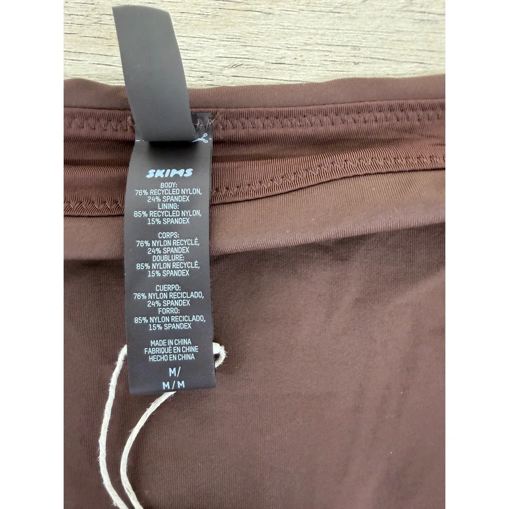 SKIMS Recycled Swim Mid Waist Bottom Cocoa Brown SW-MWB-0745 Medium NWT